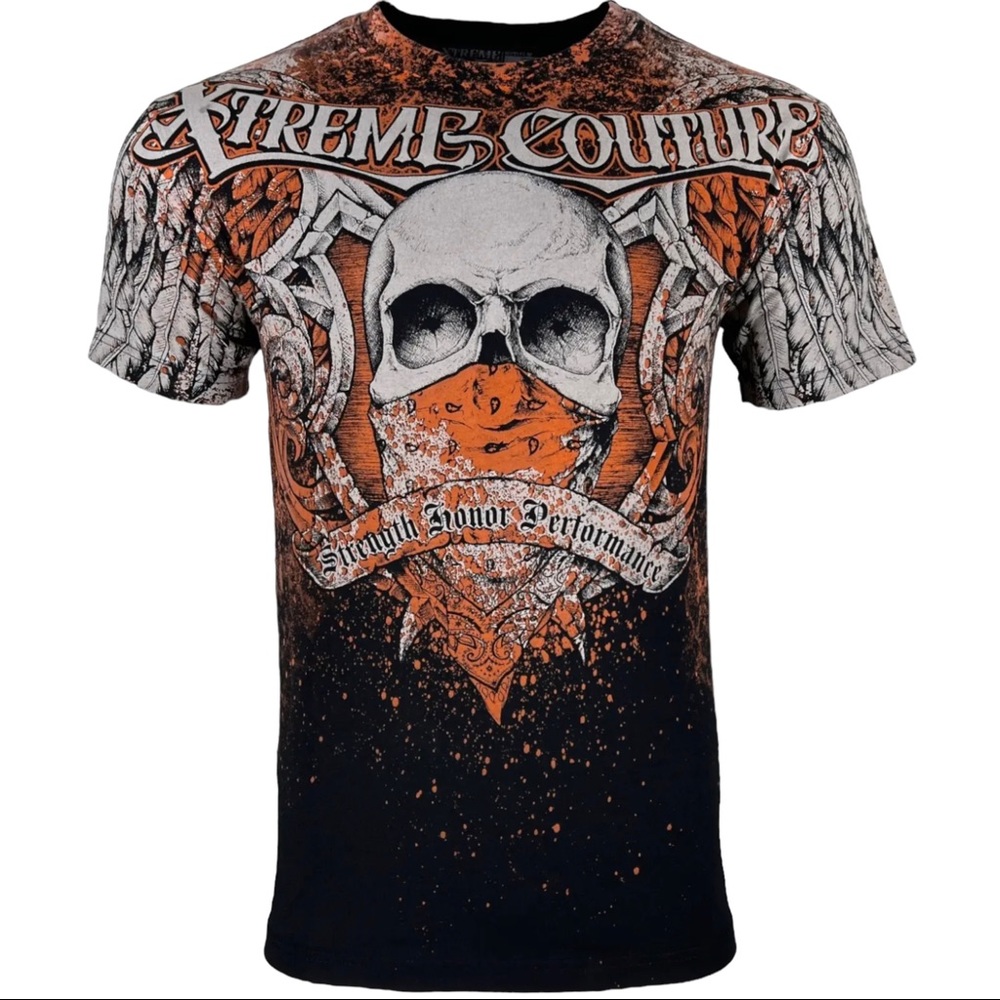 Xtreme Couture by Affliction Men's T-Shirt Orthodox Skull Biker